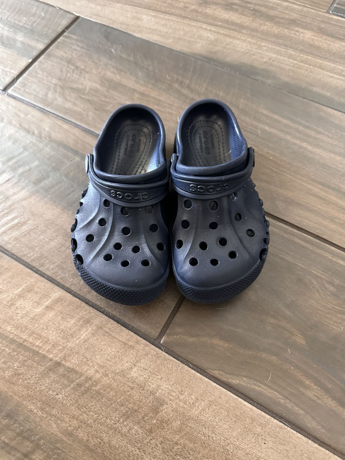 Kids Navy Crocs 12 Toddler