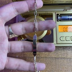 14k solid gold esclava 8’ inch bracelet 