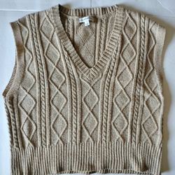 Women's Knitted Vest Large 