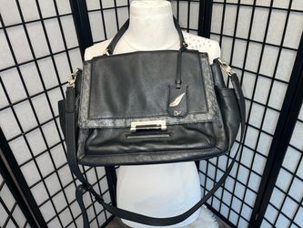 DVF black leather bag