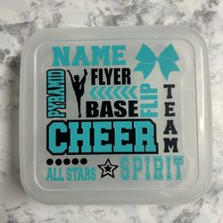 Cheer Dance Gymnastic Competition Bow Boxes Case Design #1