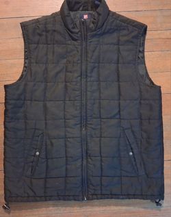 Chaps Vest Sleeve less coat jacket Mens Size Large pockets