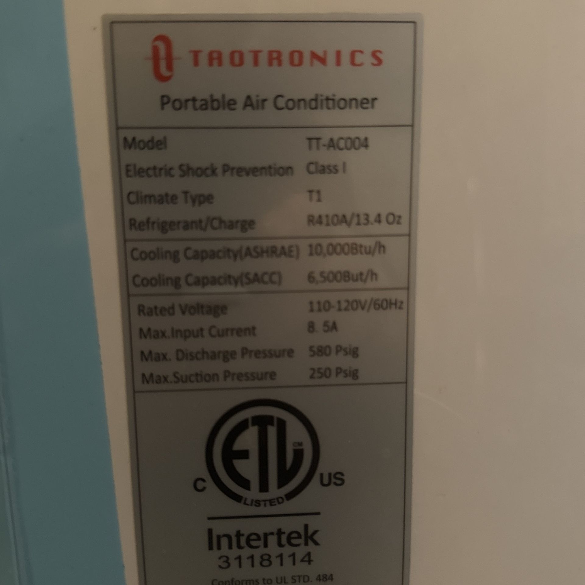 Taotronics Portable AC Unit