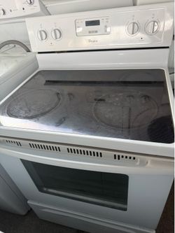 Whirlpool glass top electric stove