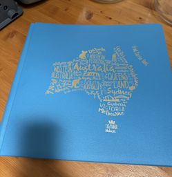 Creative Memories True Blue Australian Scrapbook Album Cover 12x12