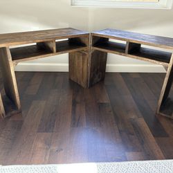 Natural Wood End Tables - Set of 2 