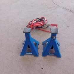 2ton Jack Stands And Car Cables For $38