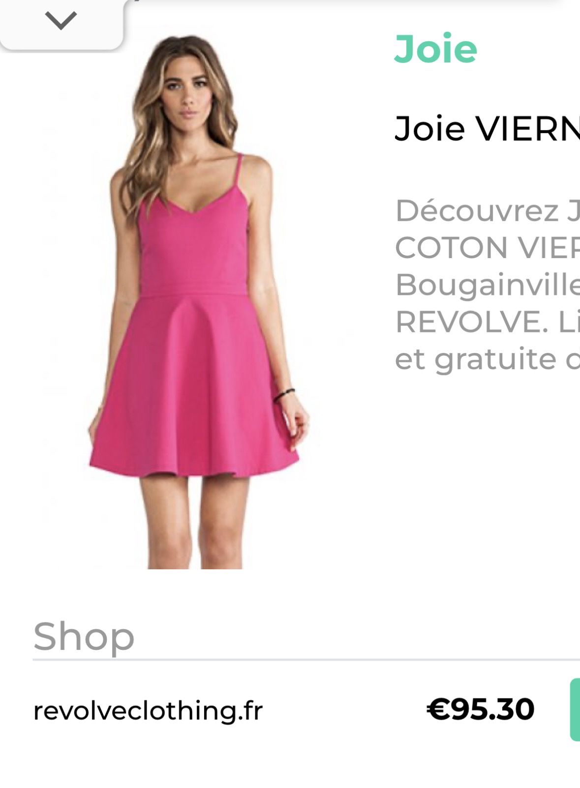 Joie Pink Dress Size Small