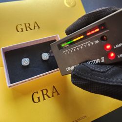 VVS1 MOISSANITE DIAMOND EARRINGS