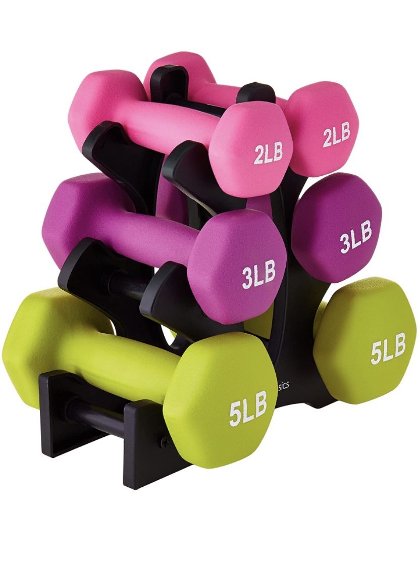 3 Sets Of Weights With Holder