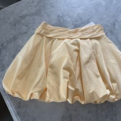 Zara collection yellow bubble skirt NWT