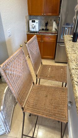 Bar Stools - Bronze, Brass, Wicker Very Solid