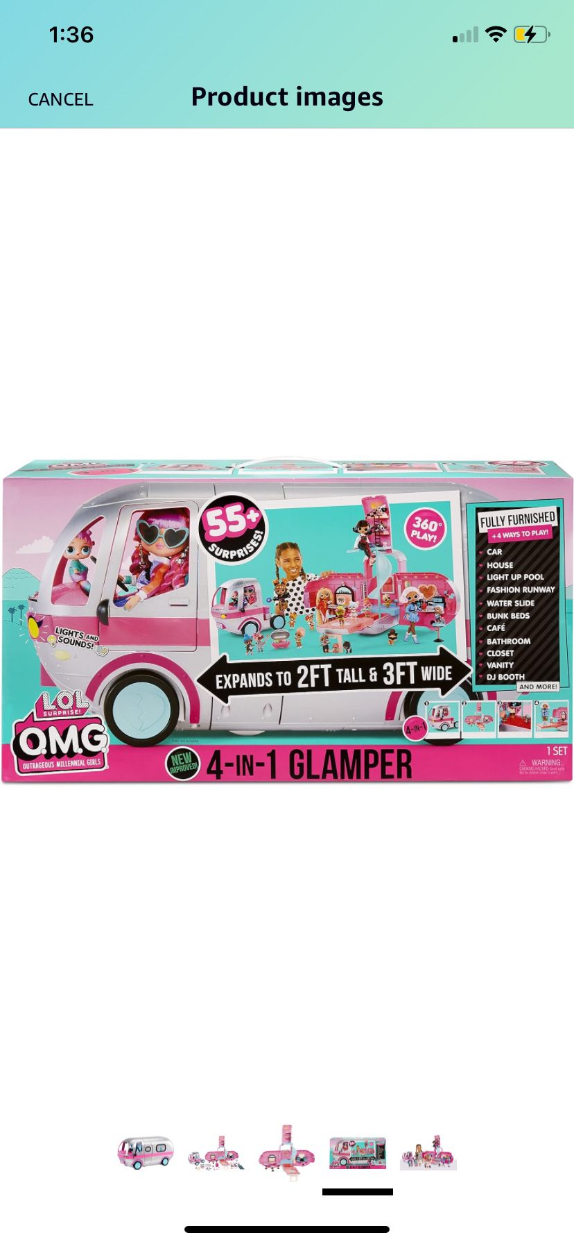 LOL Surprise OMG Glamper Camper Van Playset - Like New