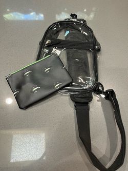 Clear Sling Bag with makeup pouch