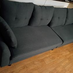 Like New Couch w/ Storage Ottoman 