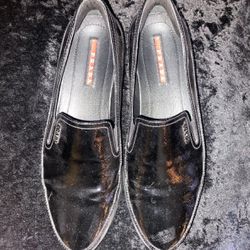 Size 7 Prada Leather Slip-on Shoes 