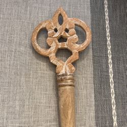 Carved Wood Key Wall Decor 