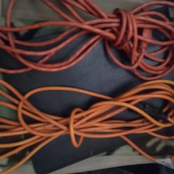 2 Working Orange Extension Cords $20