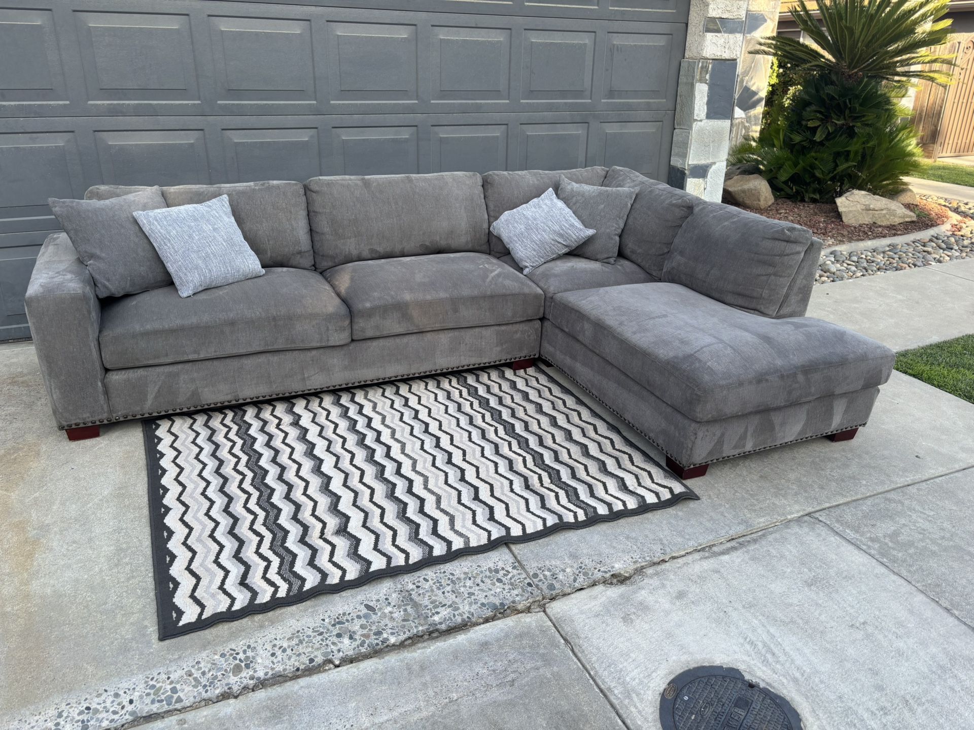 Sectional Sofa With Right Side Chaise Lounge Seat