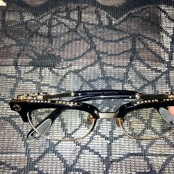 Real Chrome Heart Gold Glasses