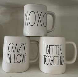 Rae Dunn Valentines Mugs 5️⃣ Each