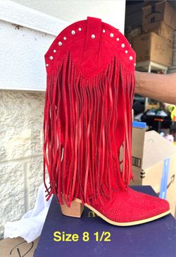 Women’s Rhinestone Fringe Cowgirl Boots