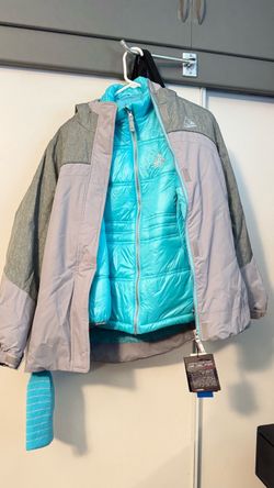 3-in-1 Winter Jacket Gray and Teal