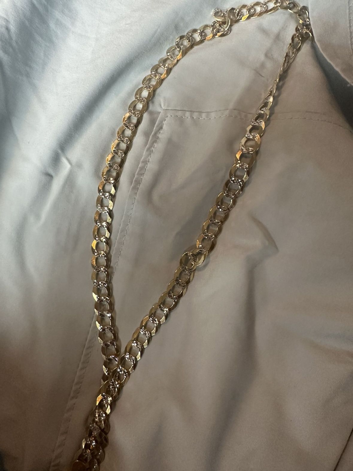 14k Gold Pave Chain