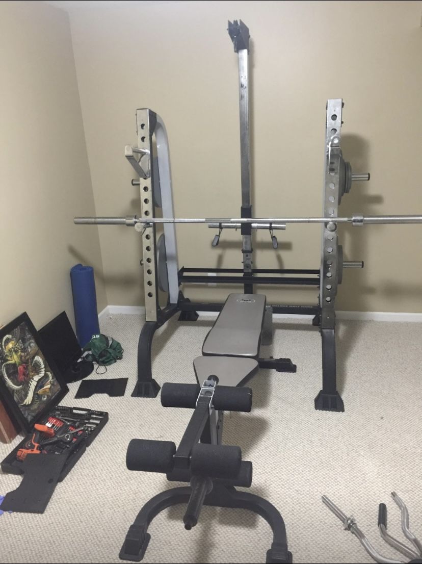 Tracker Half Rack - Squat Rack and Weight Bench