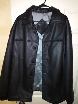 Roundtree & York Italian leather jacket