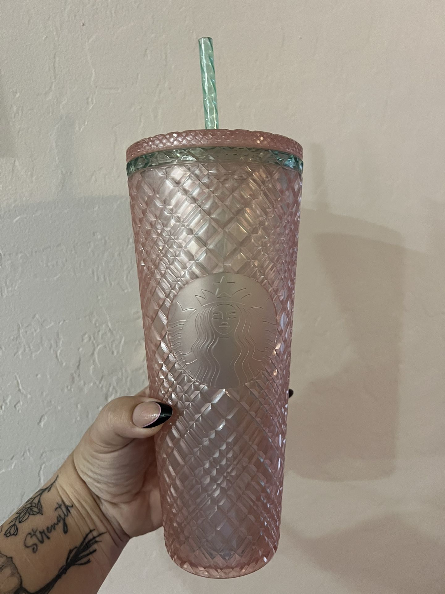 Peach Starbucks Cup
