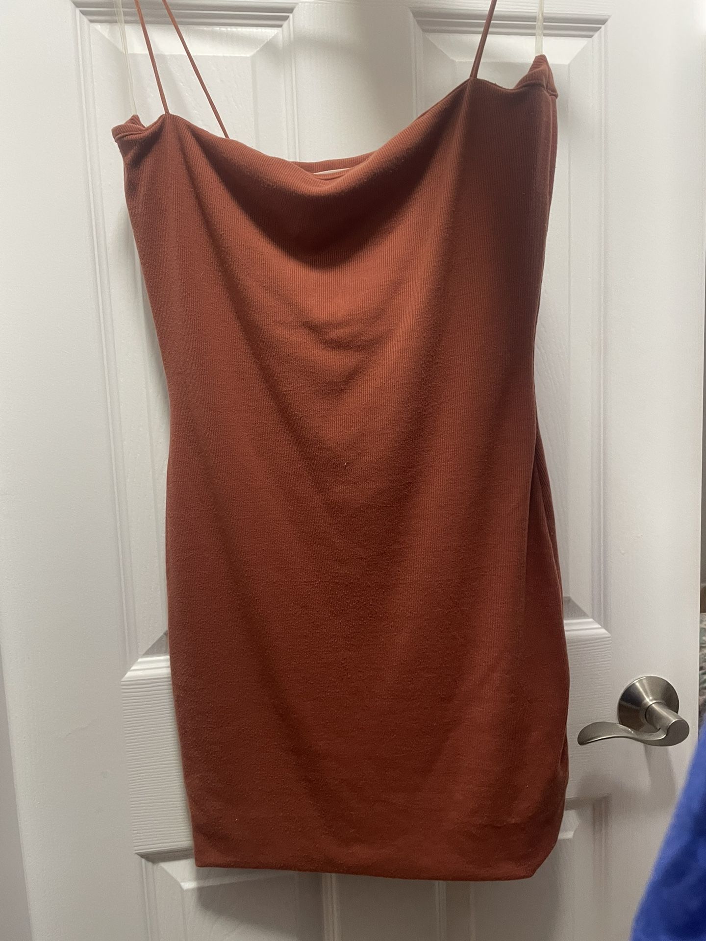 Burnt Orange Mini Dress