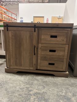 42" Bathroom Vanity Barn Door Bathroom Cabinet (Damaged )