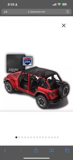 Jeep JL sunshade