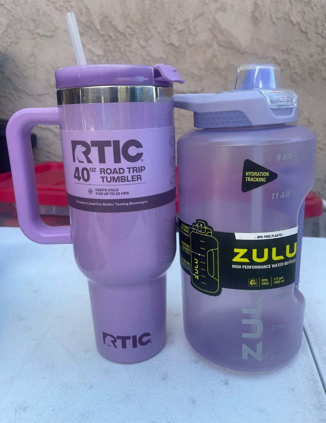 RTIC 40 oz Ceramic Lined Road Trip Tumbler, Leak-Resistant