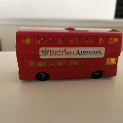 Vintage Majorette Bus British Airways Double Decker Toy Diecast Red No. 286 
