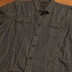 New Blue Shirt Buttons Nice Material Size Large American Rag
