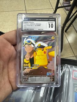 Captain Pikachu Pokémon CGC 10 Gem Mint Holo Card