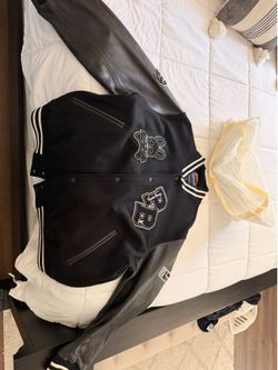 Rare Psycho Bunny Black Varsity Jacket XL