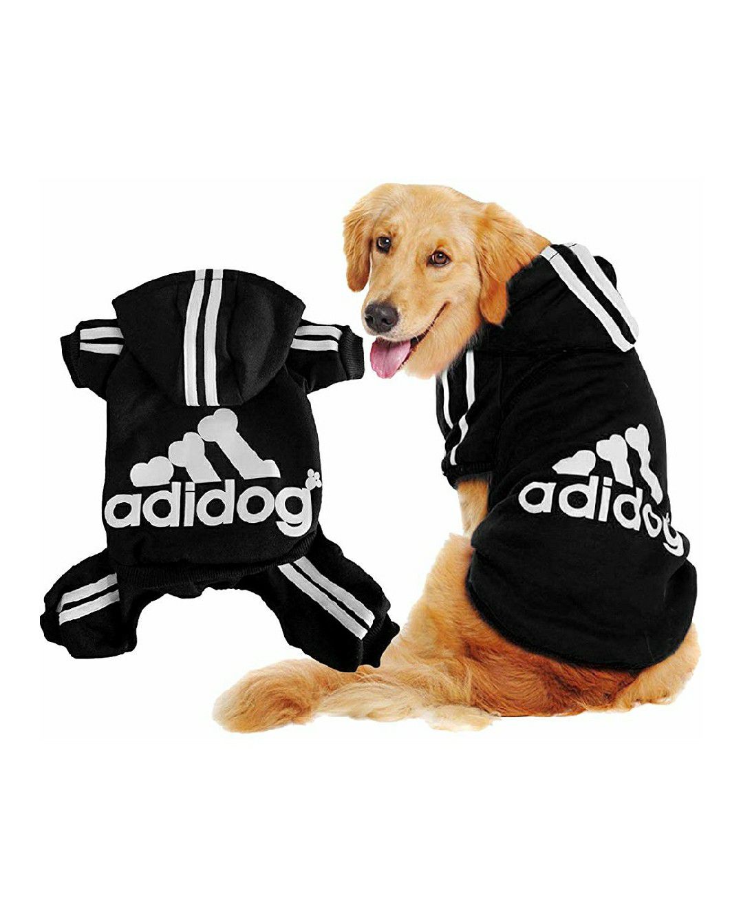 Scheppend Adidog Pet Clothes for Dog Cat Puppy Hoodies Coat Winter Sweatshirt Warm Sweater Dog Outfits