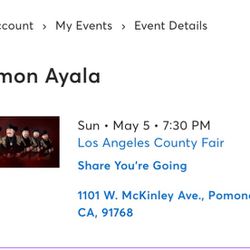 Ramon Ayala Tickets at the LA County Fair