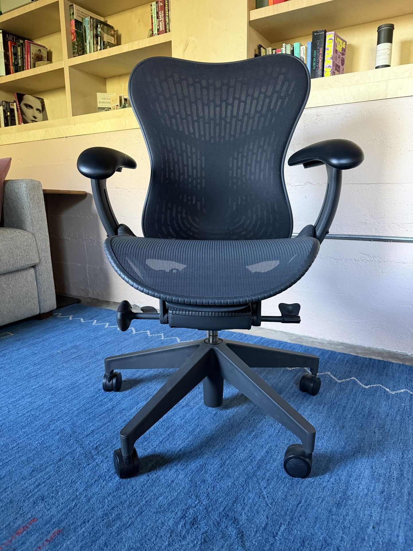 Two Herman Miller Mirra 2 chairs in very good used condition