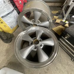 Two Dented Aluminum Mustang Rims Free