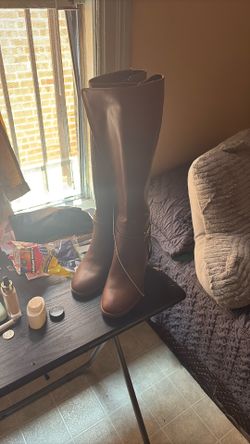High Heel Brown Boots