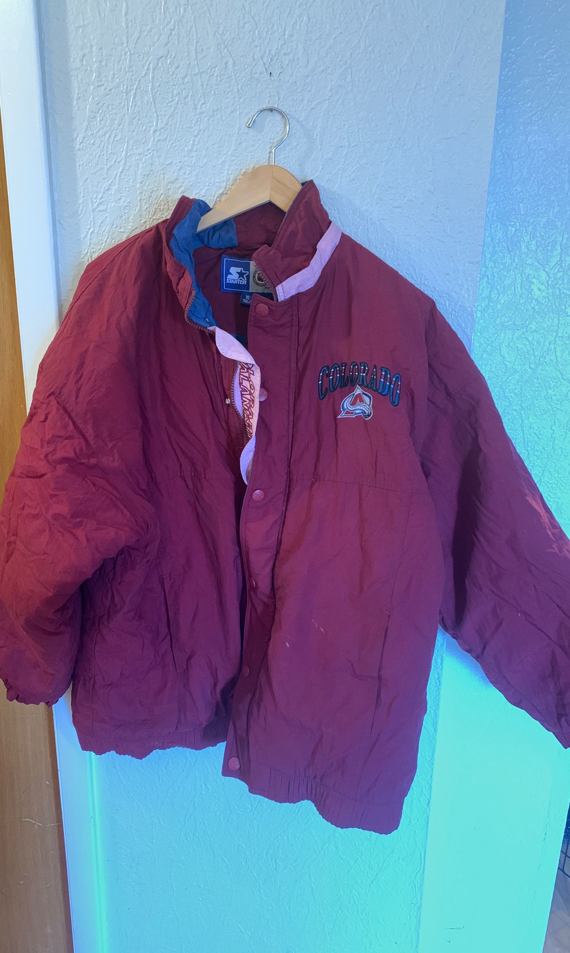 Colorado avalance starter jacket no hoodie size XL