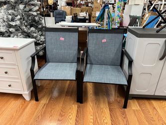 2 Patio Outdoor Dining Chairs