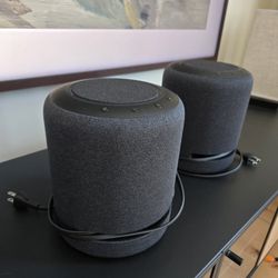Two Amazon Echo Studio Speakers