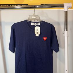 Garçon Red Hearted Navy Blue T Shirt 