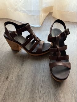 Timberland Roslyn Fisherman Brown Leather Sandals 8.5