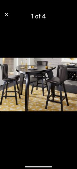 Bar Height Dining Room Table w/Stools &Bench